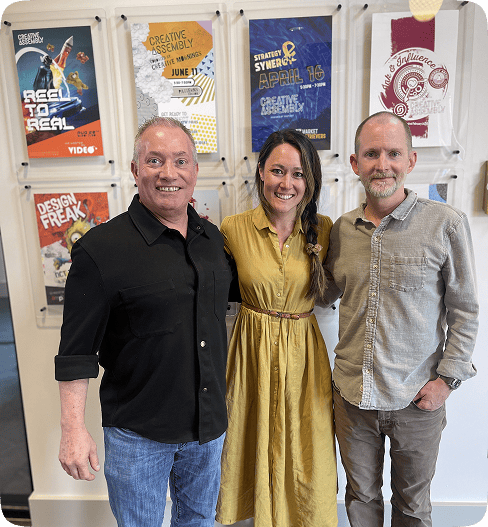 Mark Scrivner of Snapshot and Mariko Hickerson and Jason Gresalfi of Huckleberry Branding